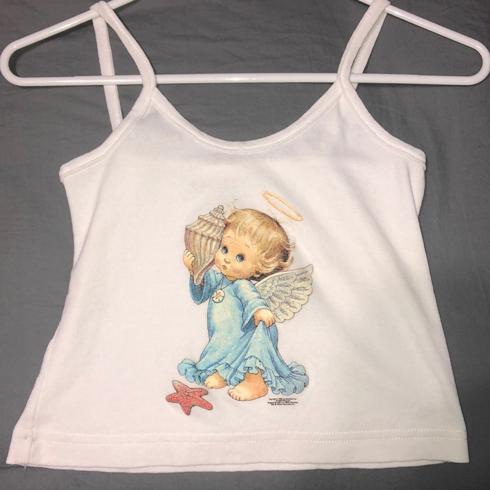 Angel cropped tank